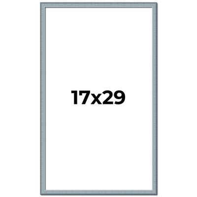 17x29 Frame Rustic Sky Blue Solid Wood Picture Frame | 0.75 Inch