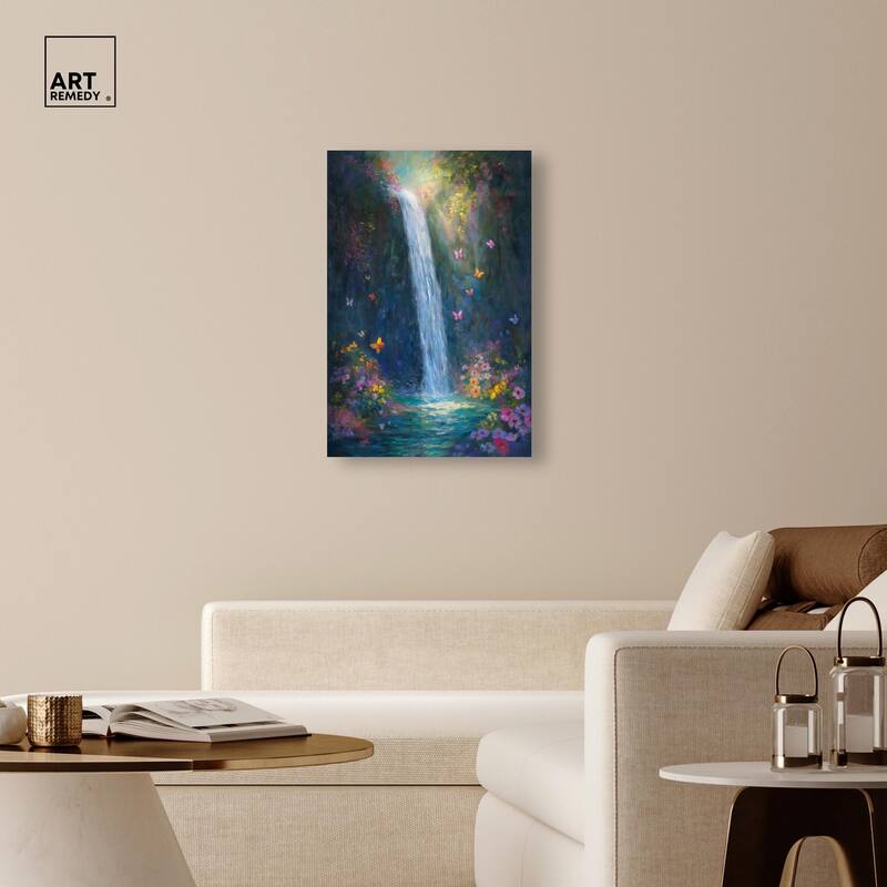 Hidden Falls II Canvas by Art Remedy, Gallery Wrapped