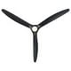 preview thumbnail 13 of 15, 80" Black Modern Large Solid Wood 6-Speed Dimmable Ceiling Fan with Light Remote
