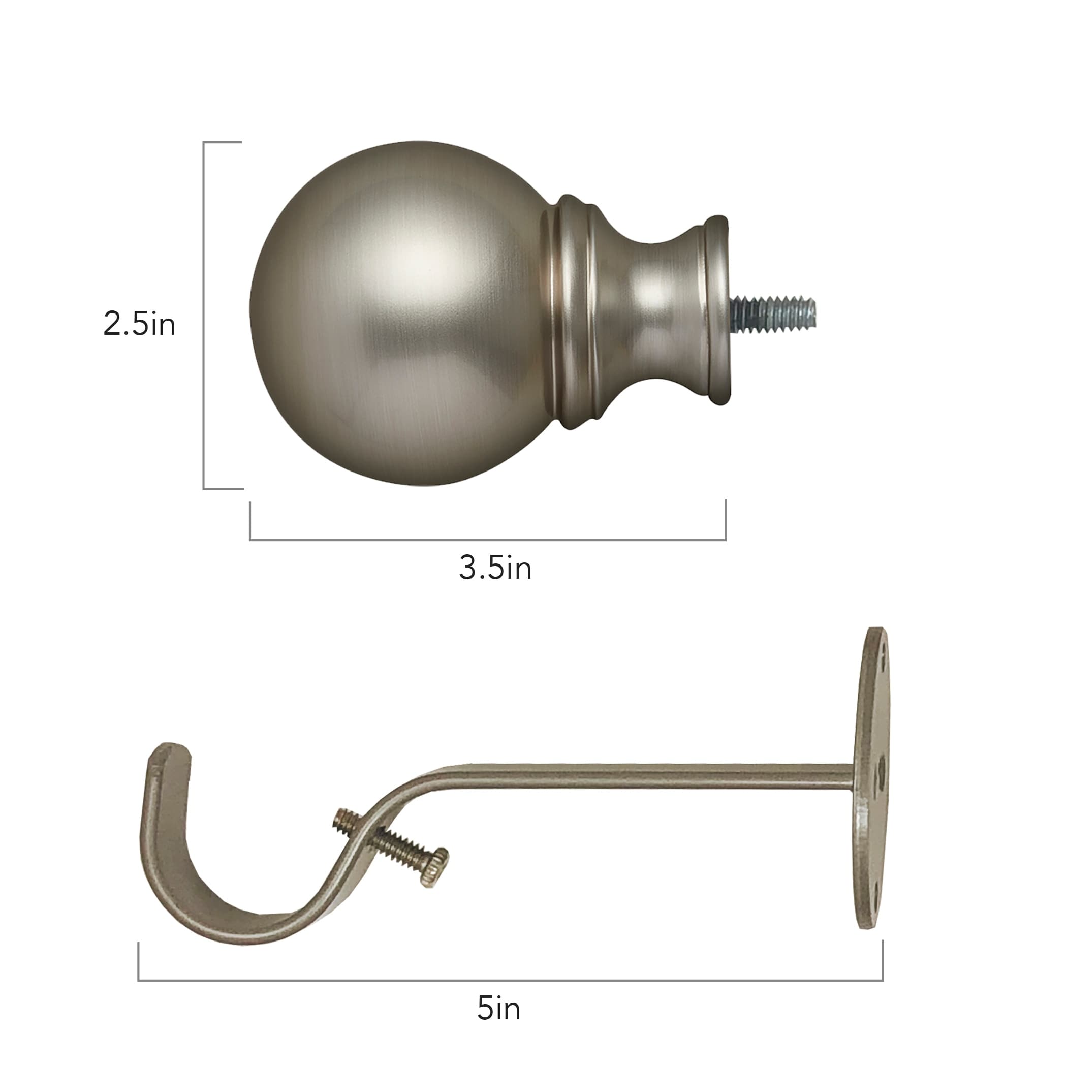 Elrene Cordelia Adjustable Window Curtain Rod - On Sale