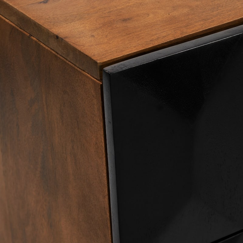 Poly & Bark Mango Wood Laso Nightstand