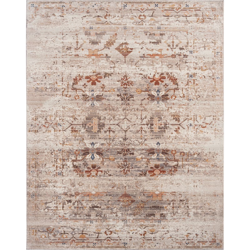 Desert Sands/Rust Traditional Area Rug