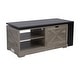 preview thumbnail 11 of 10, Farmhouse Lift Top Coffee Table With Barn Doors, Wood Rectangle Center Table, With Large Hidden Storage Space