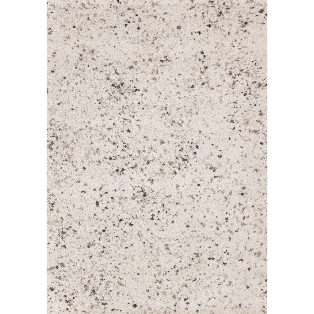 White Grey Black Speckled Soft Plush Rug