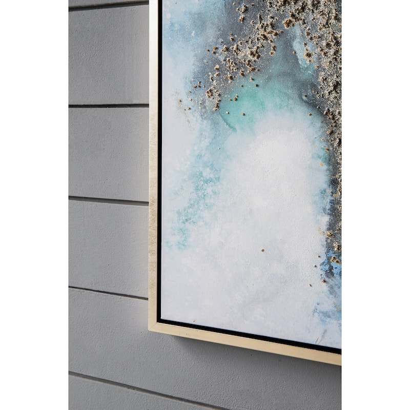 Modern Abstract Oil Painting Wall Decor with Hand Drawn Pattern, for Birthday and Housewarming Party