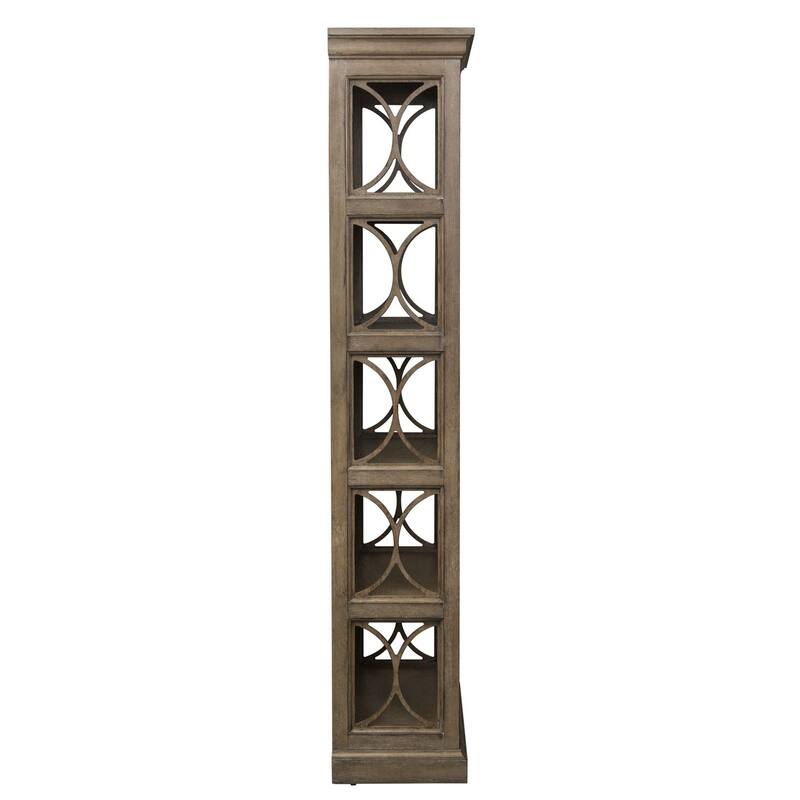Copper Grove Simply Elegant Heathered Taupe Bookcase