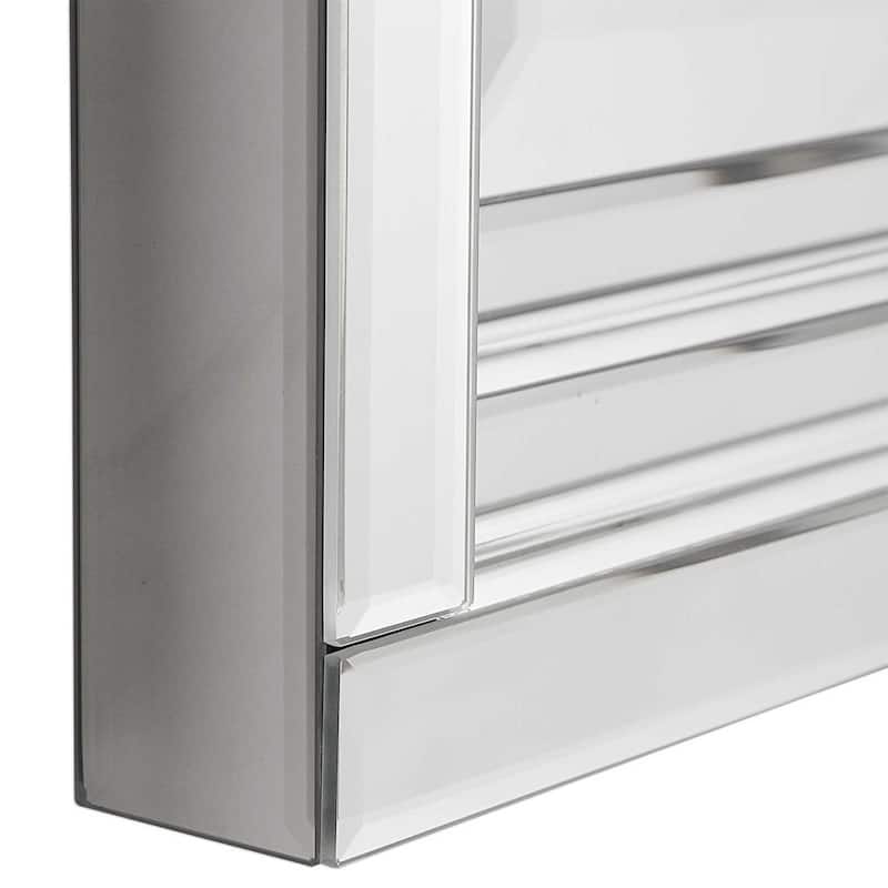 Uttermost Alanna 34" x 22" Rectangular Luxe Frameless Bathroom Wall