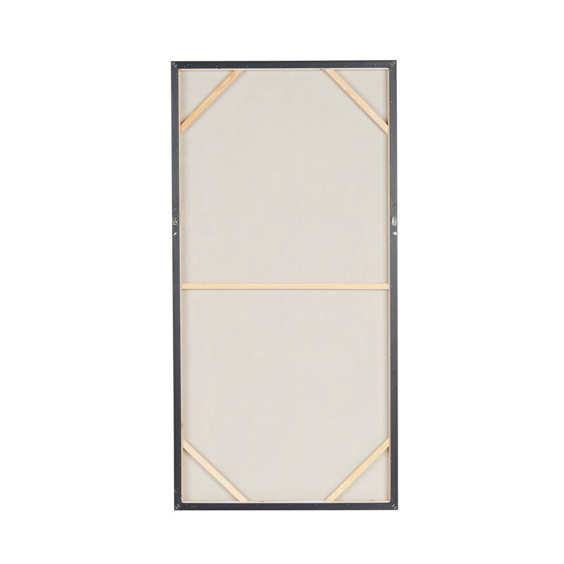 Polystone Tree Framed Wall Art with Gold Foil Accents - Black - Roche River Decor