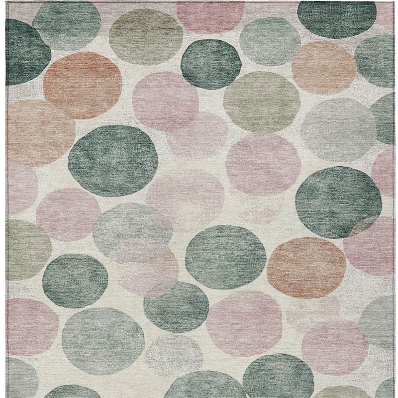 HomeRoots Geometric Transitional Rectangle Outdoor Rug