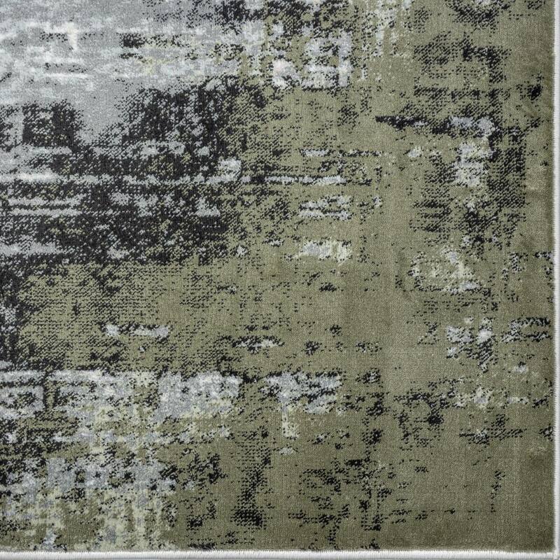 Luxe Weavers Modern Crosshatch Pattern Distressed Abstract Area Rug Carpet