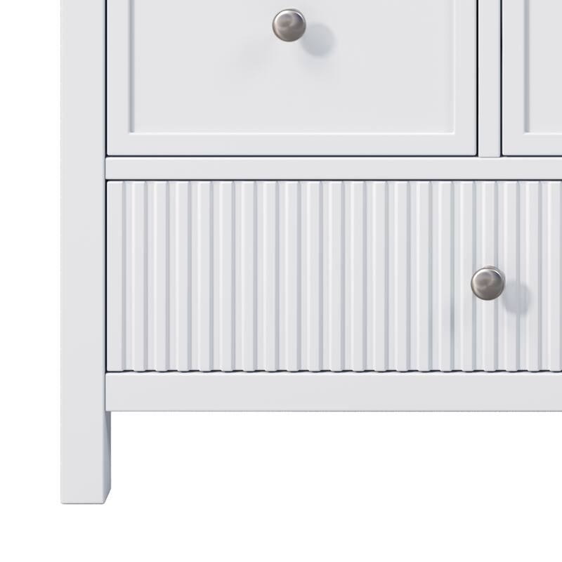 Christopher Knight Home - Modern 60-Inch Bathroom Vanity with Separate Sink and Soft-Close Storage