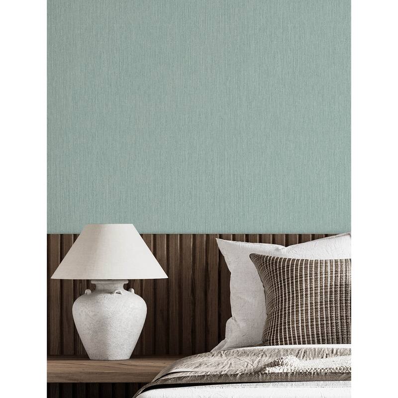 Chesapeake Elijah Aqua Texture Wallpaper