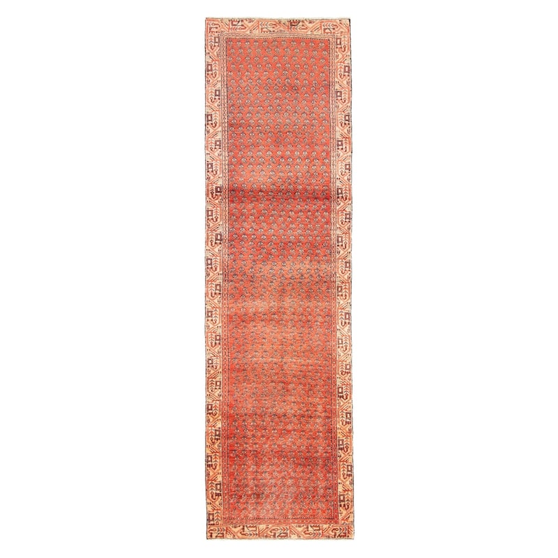 ECARPETGALLERY Hand-knotted Andelz Copper Wool Rug - 2'6 x 9'9