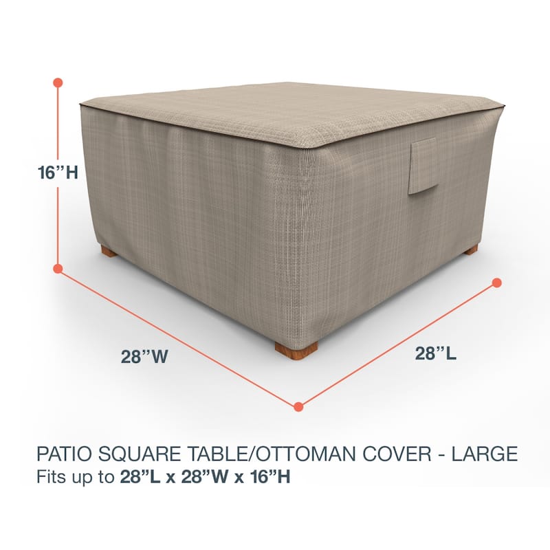 Budge StormBlock™ Mojave Black Ivory Patio Table Cover