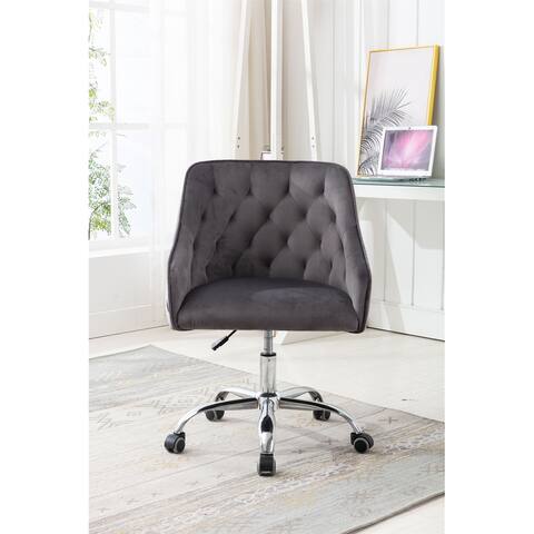 Swivel Shell Chair for Living Room Modern Leisure office Chair - 22.83" x20.87" x33.27~35.63"H