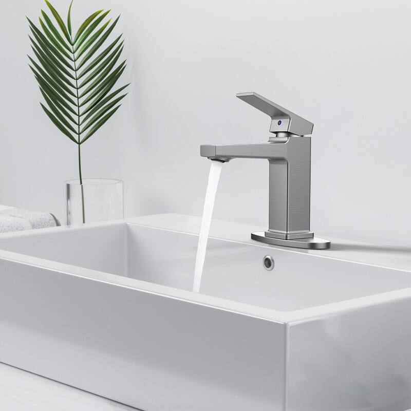 Bathroom Sink Faucet with Single Handle - 6.25" x 6.85"