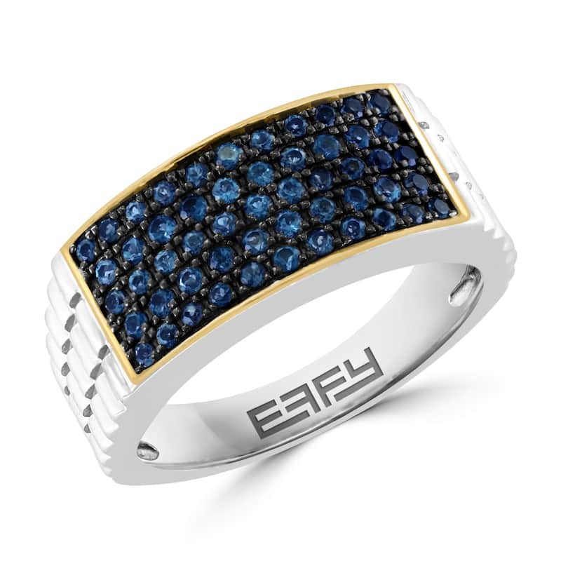 EFFY Men's 925 Sterling Silver London Blue Topaz Ring