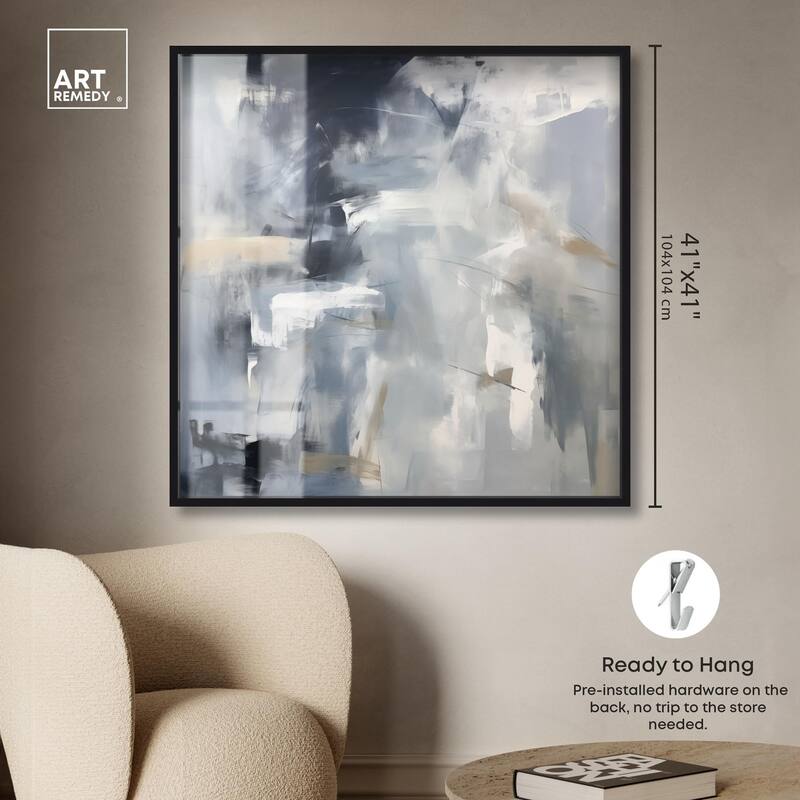 Contemplative Blues II Shadowbox by Art Remedy