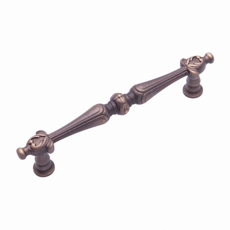 RK International Augustine 5 Inch Center to Center Bar Cabinet Pull - Antique English