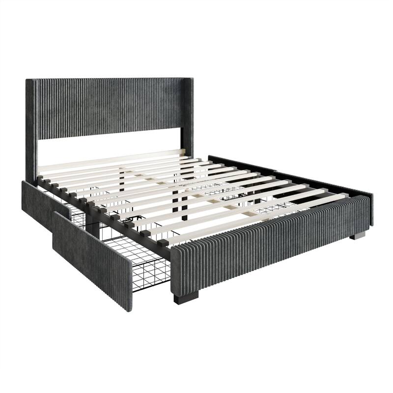 Rochester Upholstered Storage Platform Bed