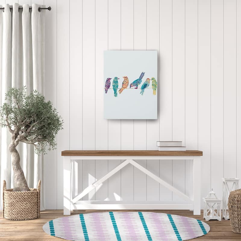 Watercolor Stripe Spring Chenille Rug