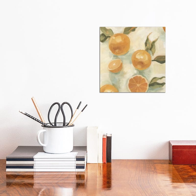 iCanvas "Citrus Study In Oil IV" by Emma Scarvey Canvas Print - 12x12x1.5