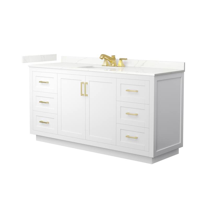 Wyndham Collection WCF292966S-QTZ-US3MXX Miranda 66" Free Standing
