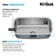 preview thumbnail 6 of 36, KRAUS Premier Undermount Single Bowl Stainless Steel Kitchen Sink