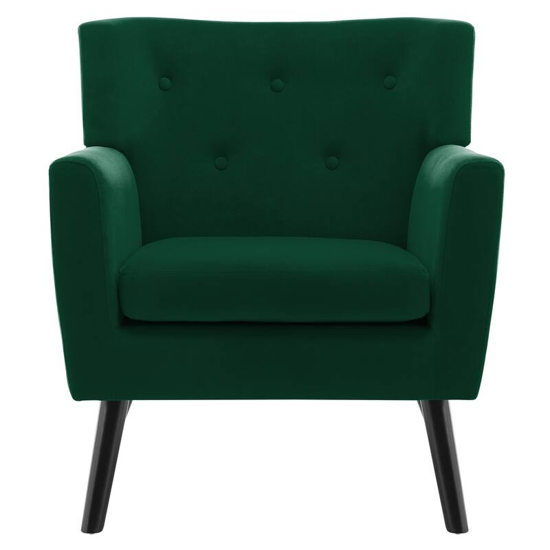 Velvet Upholstered Armchair Tufted Accent Chair, Set of 2 - 30.71"H x 28.35" W x 27.56"D
