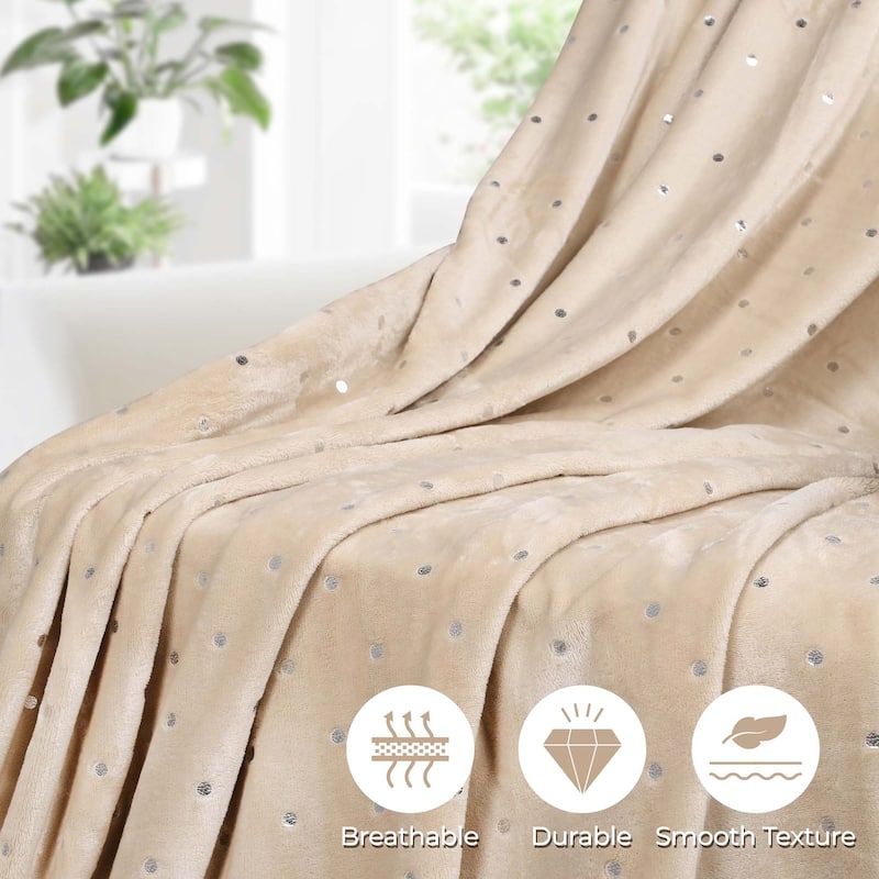 Superior Fleece Plush Medium Weight Soft Fluffy Decorative Blanket