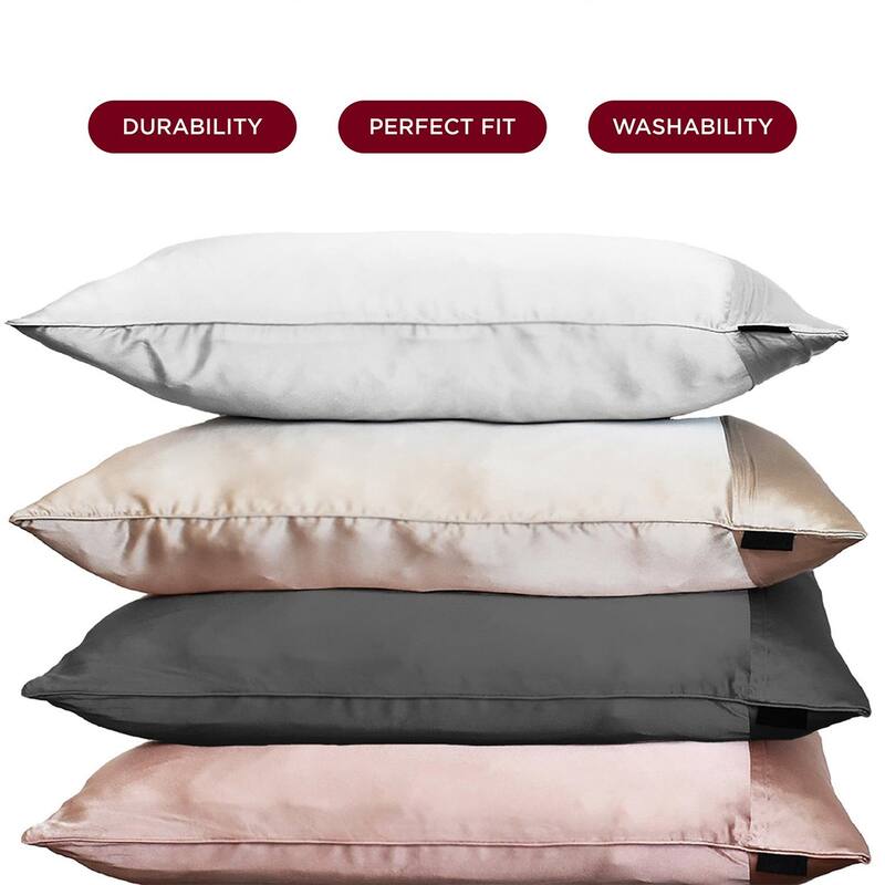 NIGHT Silk Washable Pillowcase - Luxury Mulberry Silk Pillow Covers for Skin and Hair