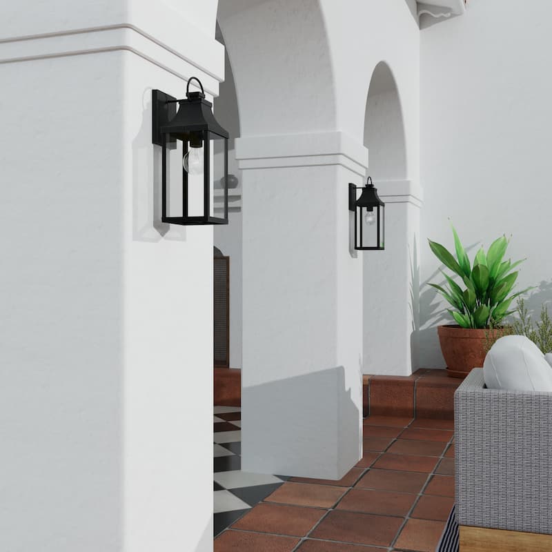 Bradford Outdoor 1-light Small Wall Lantern w/ Clear Glass