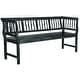 preview thumbnail 7 of 5, SAFAVIEH Brentwood Dark Slate Grey Bench - 68.1" x 20.1" x 31.5"