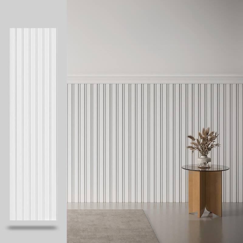 Art3d Decorative PS Wall Panel Kit with Trim, 12 Panels & 4 Edge Strips - N/A