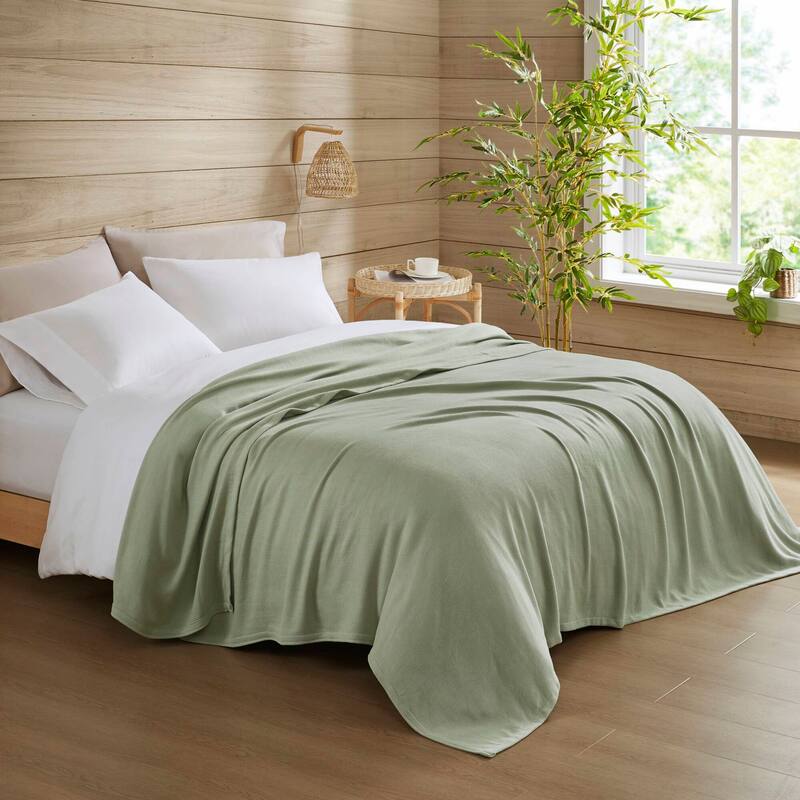 Chelsea Square Rayon from Bamboo Cooling Cotton Lightweight Blanket for Summer Spring