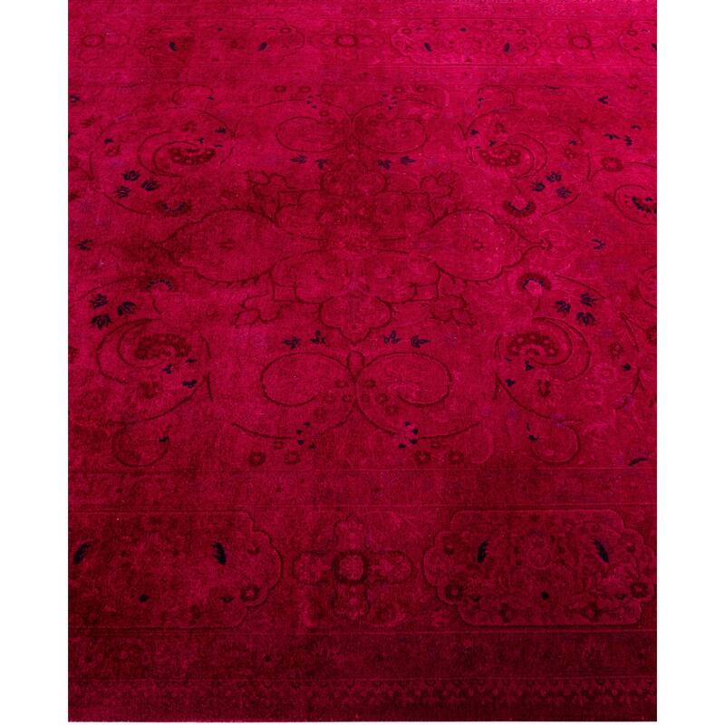 Overdyed One-of-a-Kind Hand-Knotted Area Rug - Pink - 4' 8" x 7' 4"