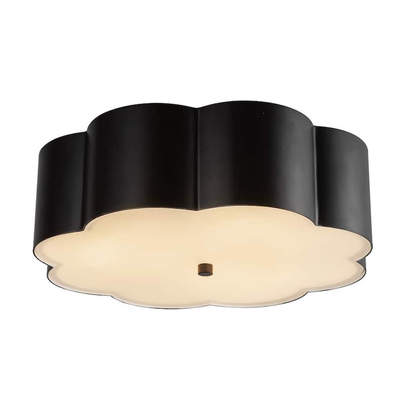 Alora Lighting FM603314 Blossom 3 Light 14" Wide Flush Mount Drum