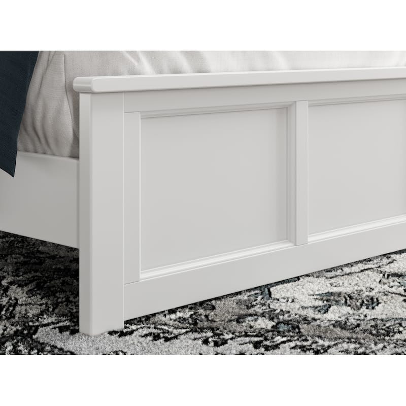 Charlotte Solid Wood Low Profile Platform Bed with Matching Footboard