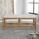 preview thumbnail 3 of 2, Uttermost 23755 Laguna 48" Wide Wood Framed Fabric Bench