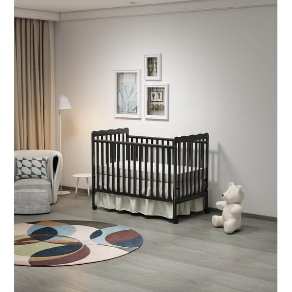 slide 2 of 27, 3-In-1 Convertible Crib In Storm BLACK