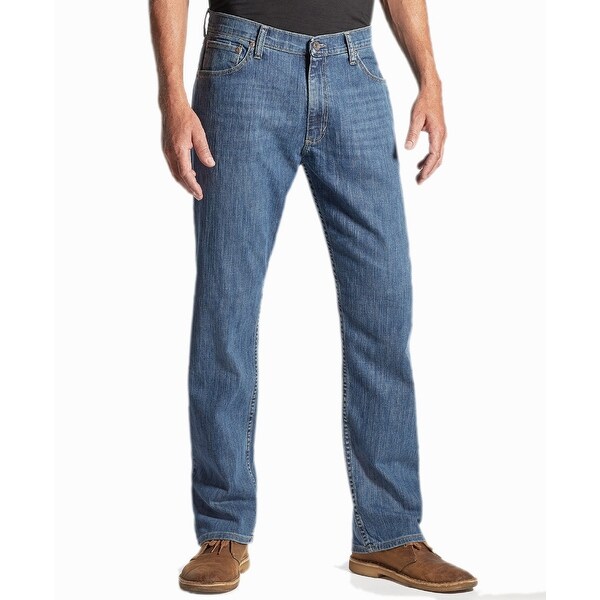 wrangler regular men's dark blue jeans