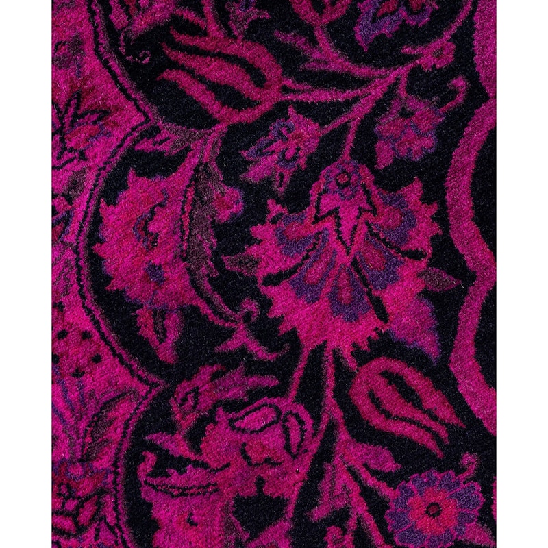 Overdyed One-of-a-Kind Hand-Knotted Area Rug - Purple - 8' 1" x 8' 3"
