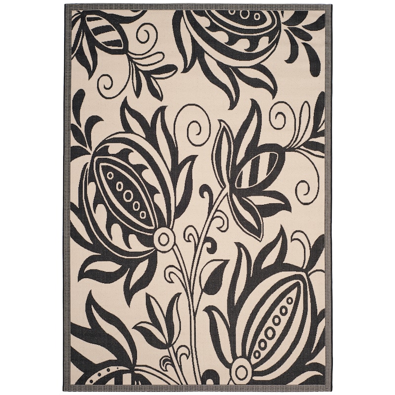 SAFAVIEH Courtyard Nasima Indoor/ Outdoor Patio Backyard Rug
