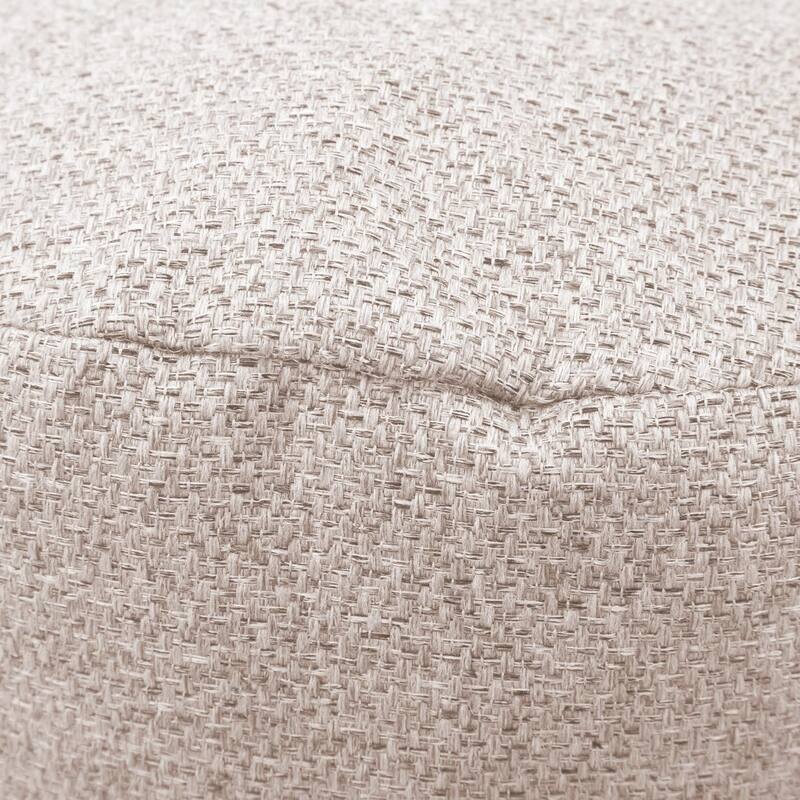 Allan Andrews Round Foot Pouf Panama Sand