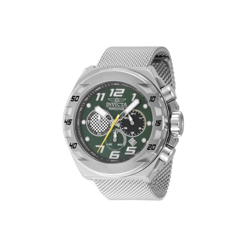Invicta Men's 47200 Invicta Racing Quartz Chronograph Black, Green Dial Watch
