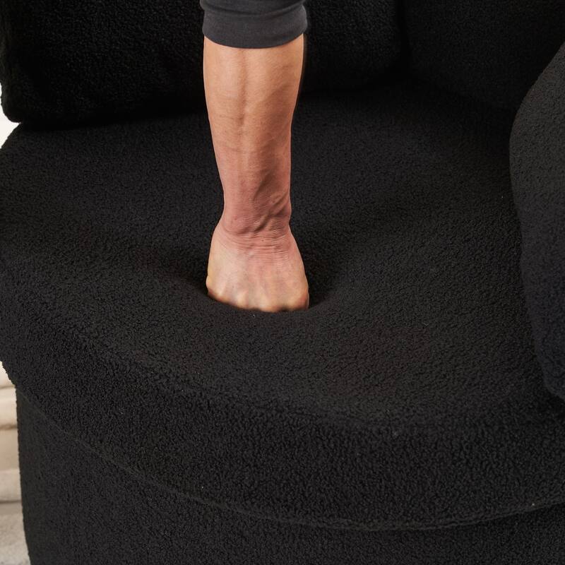 Multifunctional Teddy Fabric Chair for Living Room