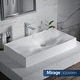 preview thumbnail 2 of 7, Karran Mirage Quartz 32 inch Bathroom Vessel Sink