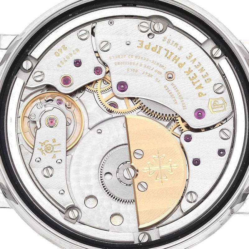 Patek Philippe Pre-Owned Calatrava 35mm Men's Watch - White Gold
