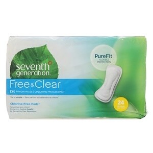 Seventh Generation Chlorine Free Maxi Pads - Regular - 24 Pads