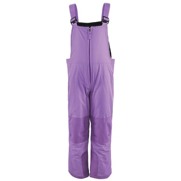 slide 1 of 1, Hudson Baby Unisex Snow Bib Overalls, Solid Purple 12 - 18 Months - Solid Purple